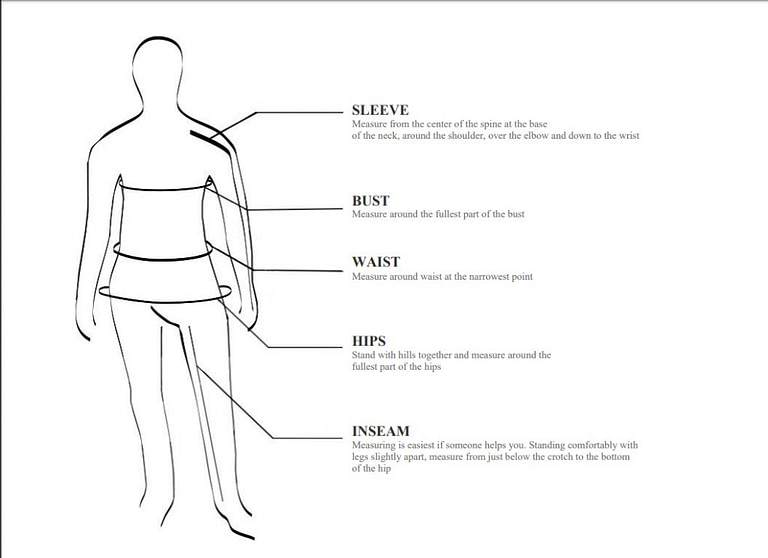 MAN & WOMAN CLOTHING SIZE GUIDE – Naturama Store